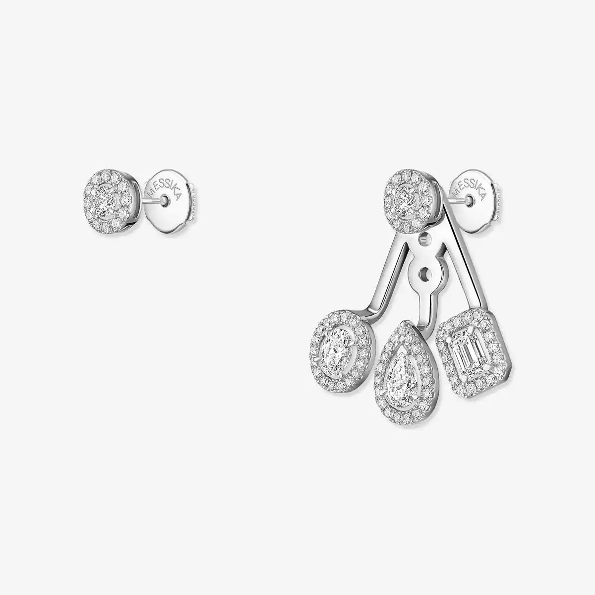 [Imperial Jewelrys] My Twin Trio  Diamond Earrings