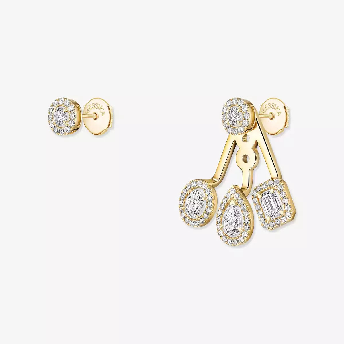 [Imperial Jewelrys] My Twin Trio  Diamond Earrings