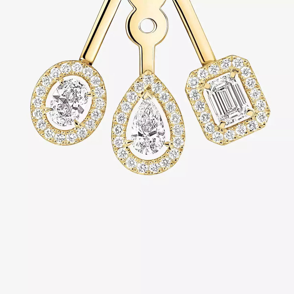 [Imperial Jewelrys] My Twin Trio  Diamond Earrings