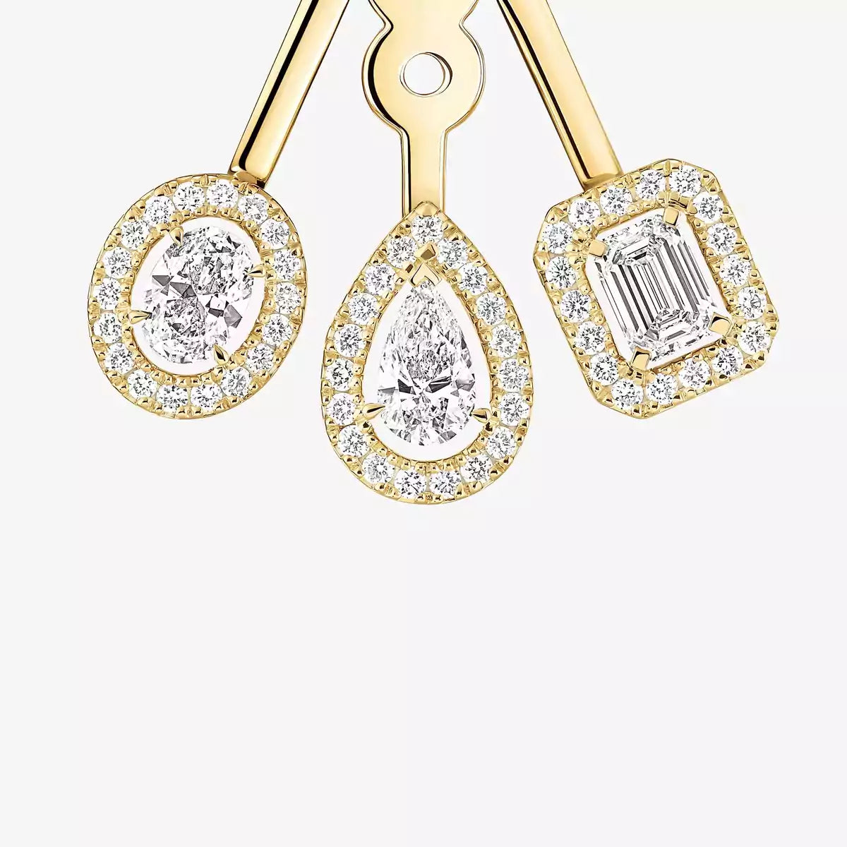 [Imperial Jewelrys] My Twin Trio  Diamond Earrings