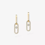 [Imperial Jewelrys]Move Link Diamond Earrings