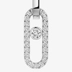 [Imperial Jewelrys]Move Link Diamond Earrings