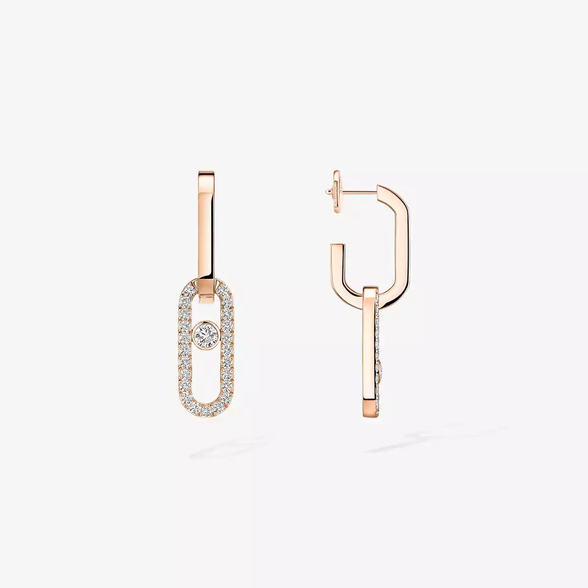 [Imperial Jewelrys]Move Link Diamond Earrings