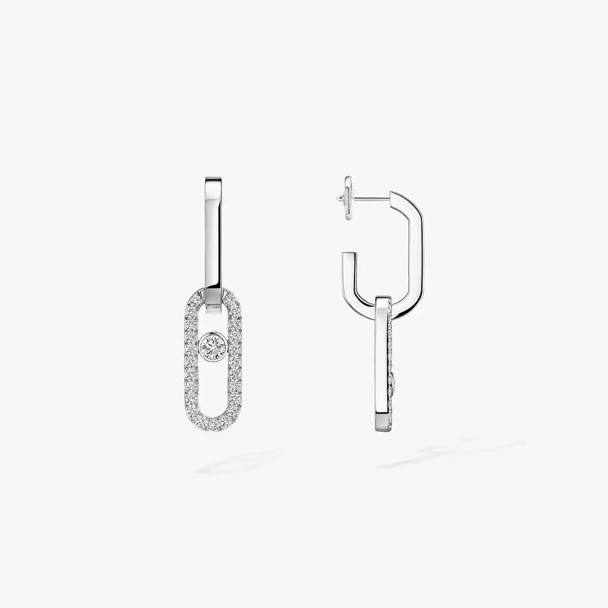 [Imperial Jewelrys]Move Link Diamond Earrings