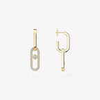 [Imperial Jewelrys]Move Link Diamond Earrings