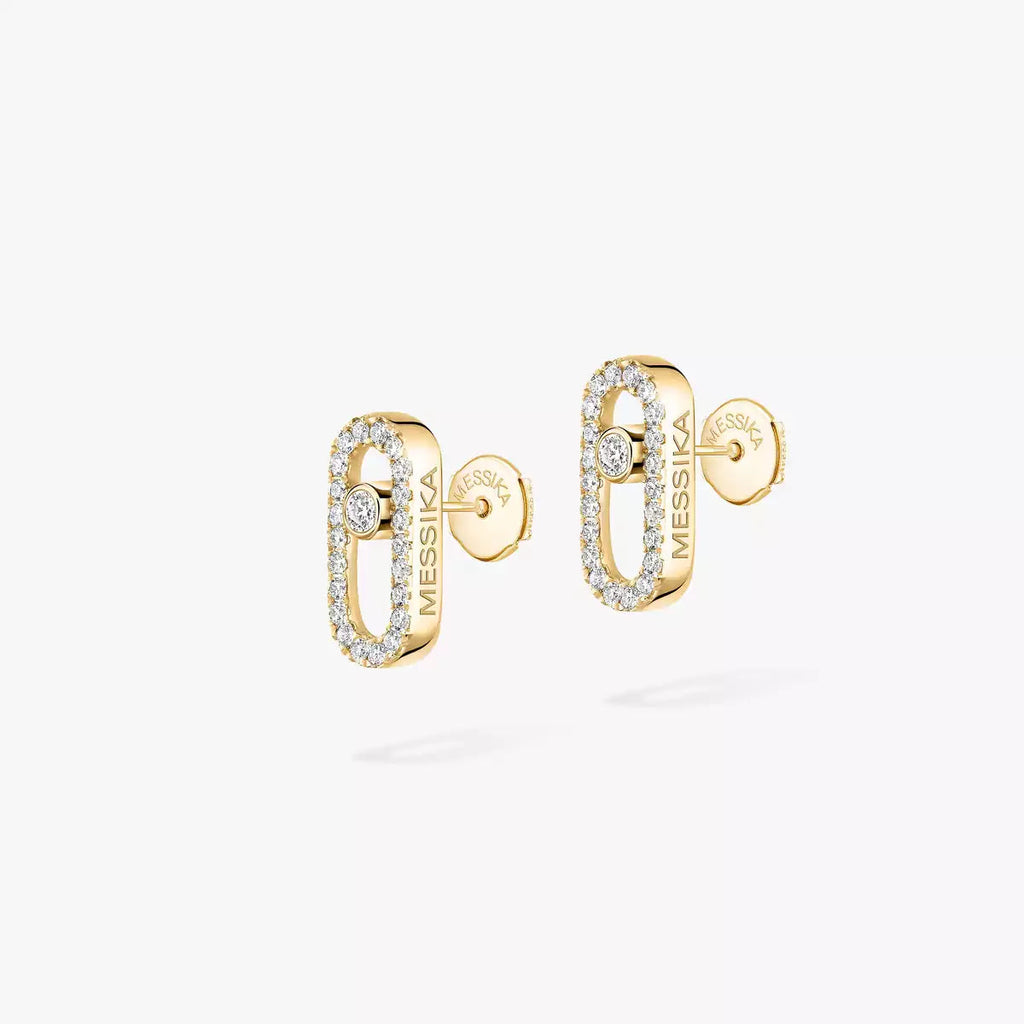 [Imperial Jewelrys]Move Uno Diamond Earrings