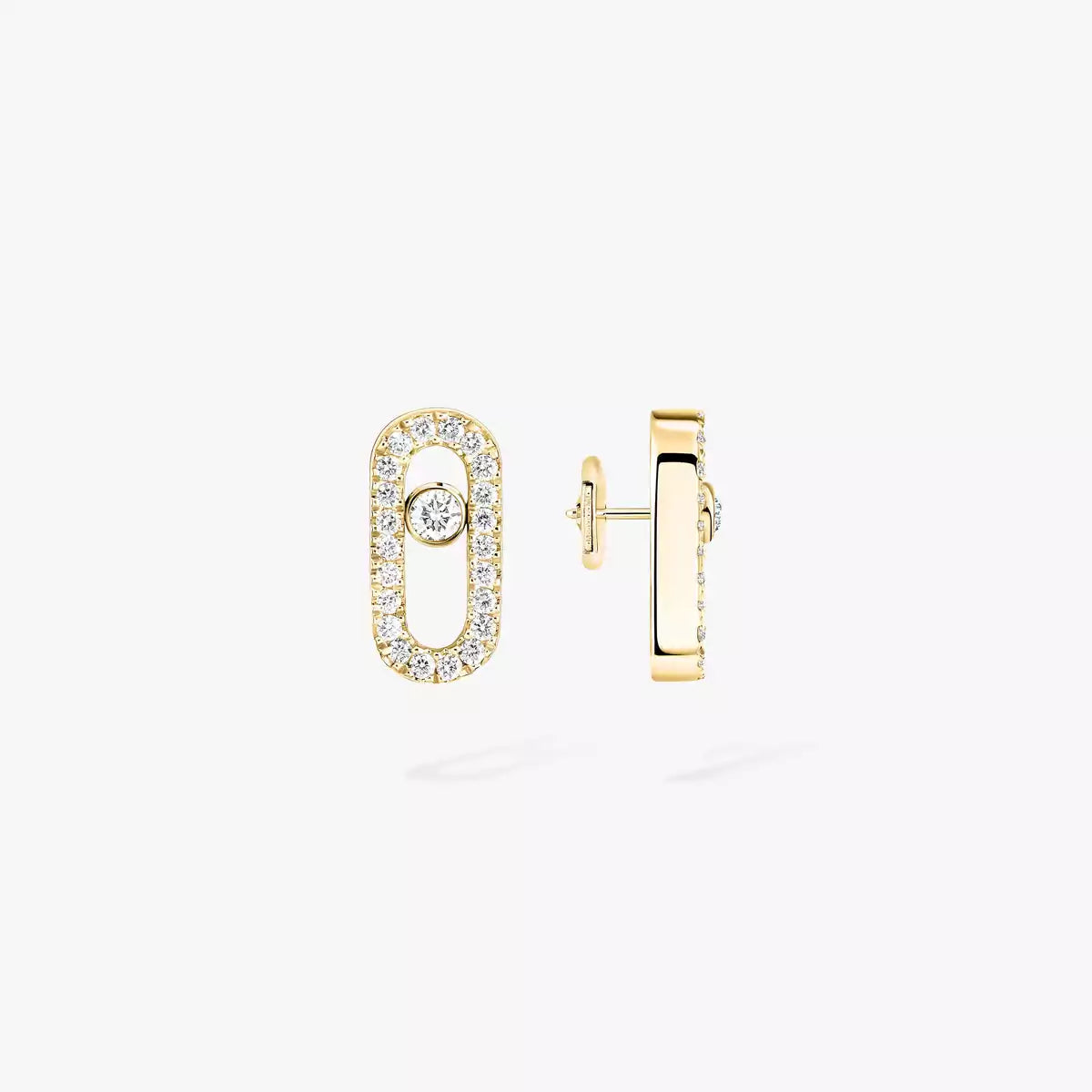 [Imperial Jewelrys]Move Uno Diamond Earrings