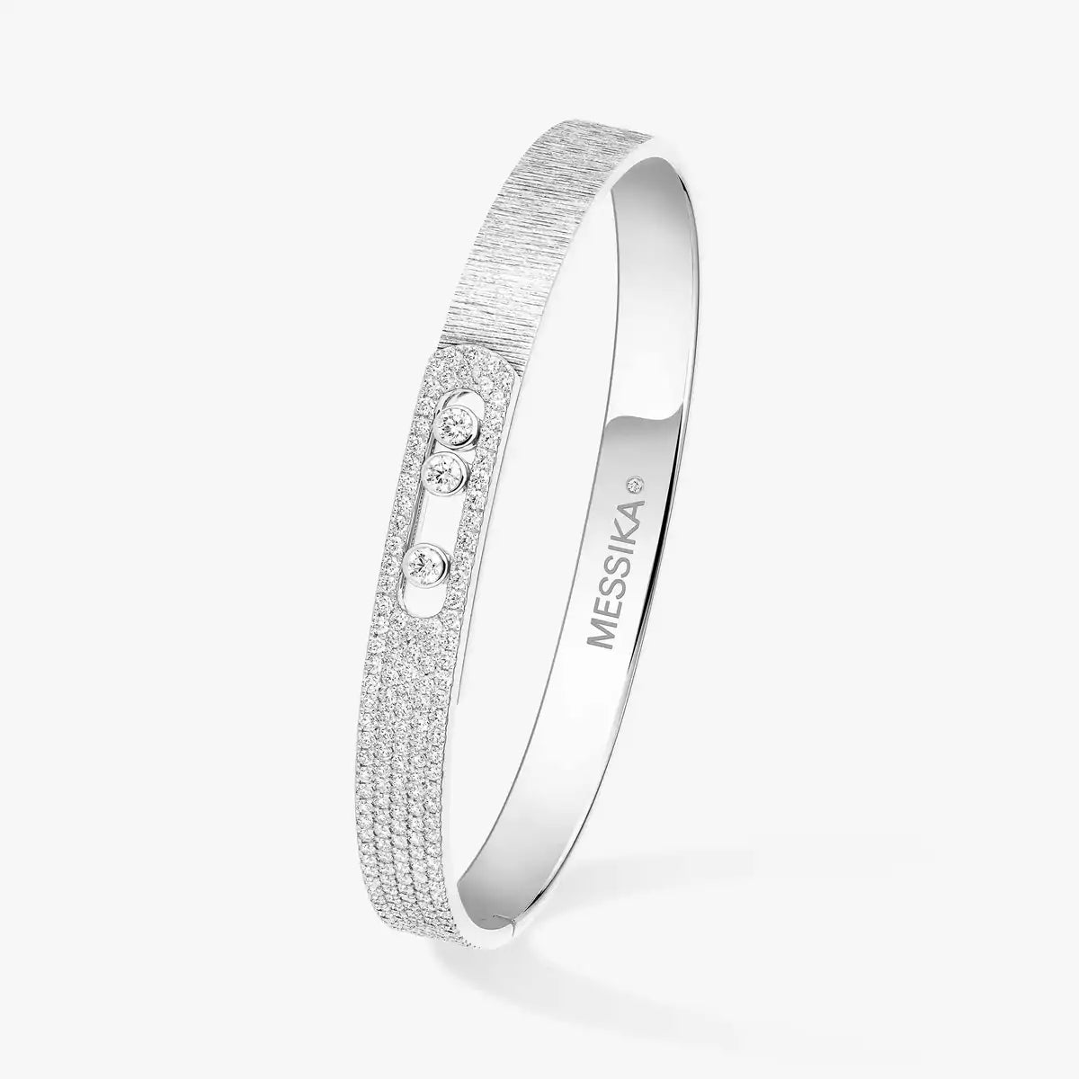 [Imperial Jewelrys]Move Noa Ciselé half pavé bangle
