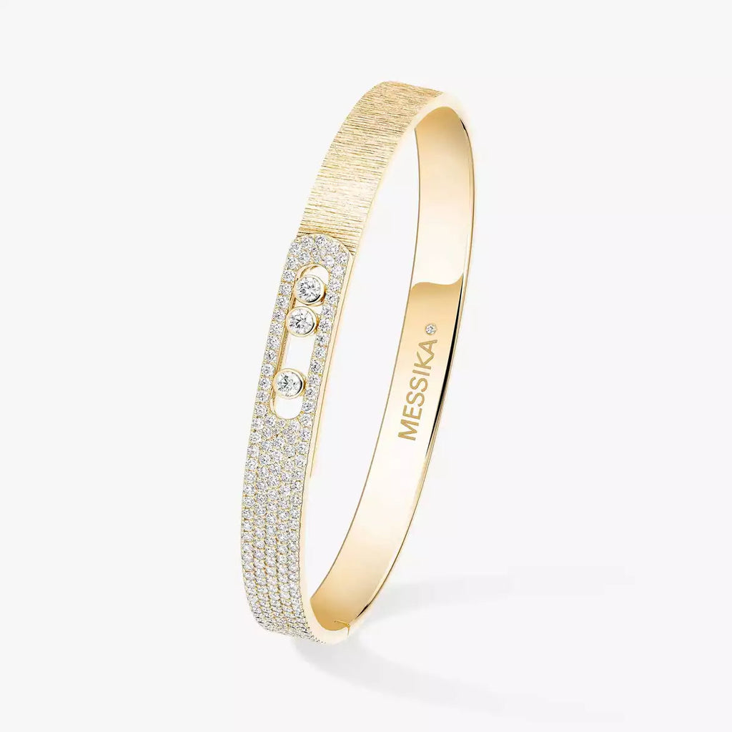 [Imperial Jewelrys]Move Noa Ciselé half pavé bangle