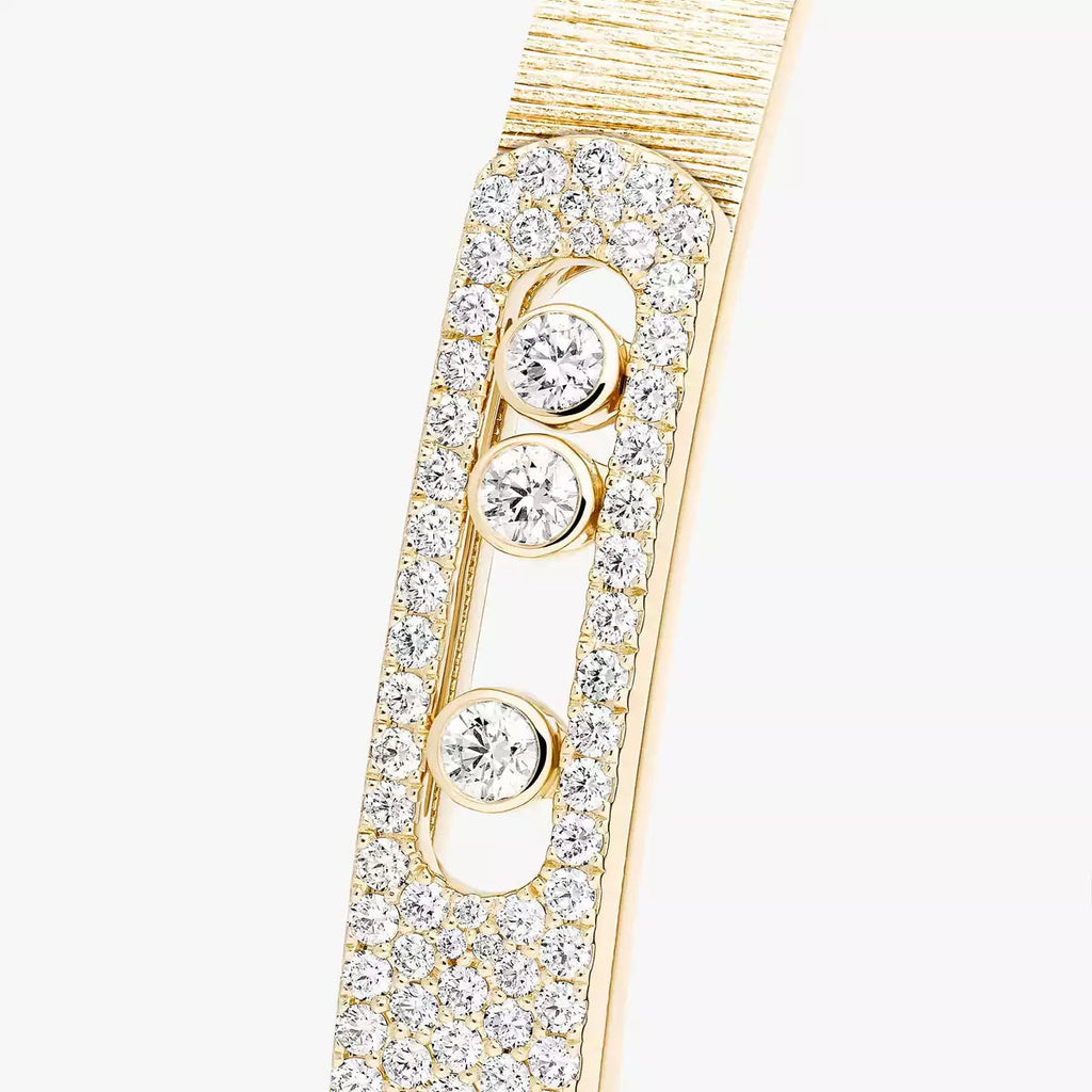 [Imperial Jewelrys]Move Noa Ciselé half pavé bangle