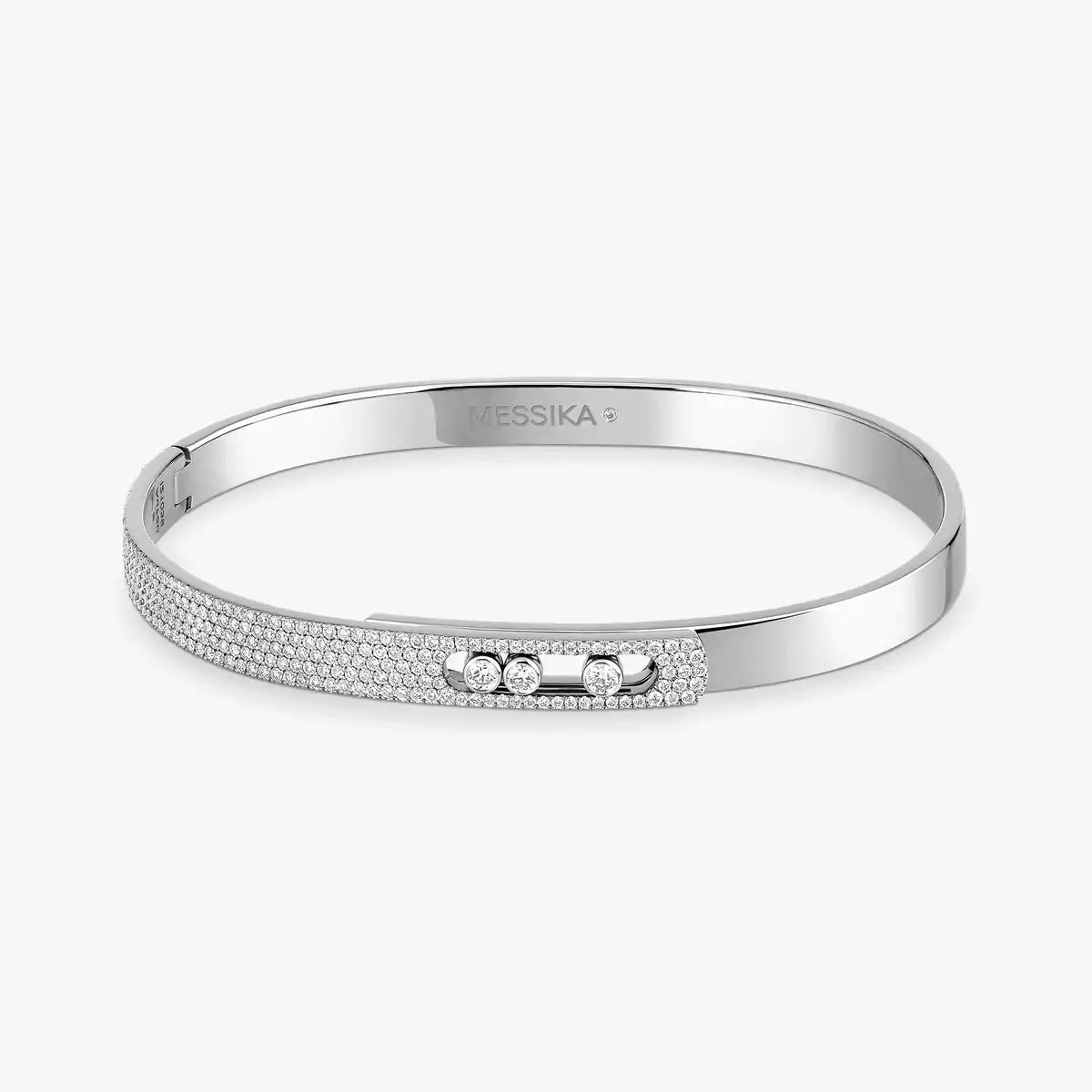 [Imperial Jewelrys]Move Noa Rose Gold Pavé Diamond Bangle Bracelet