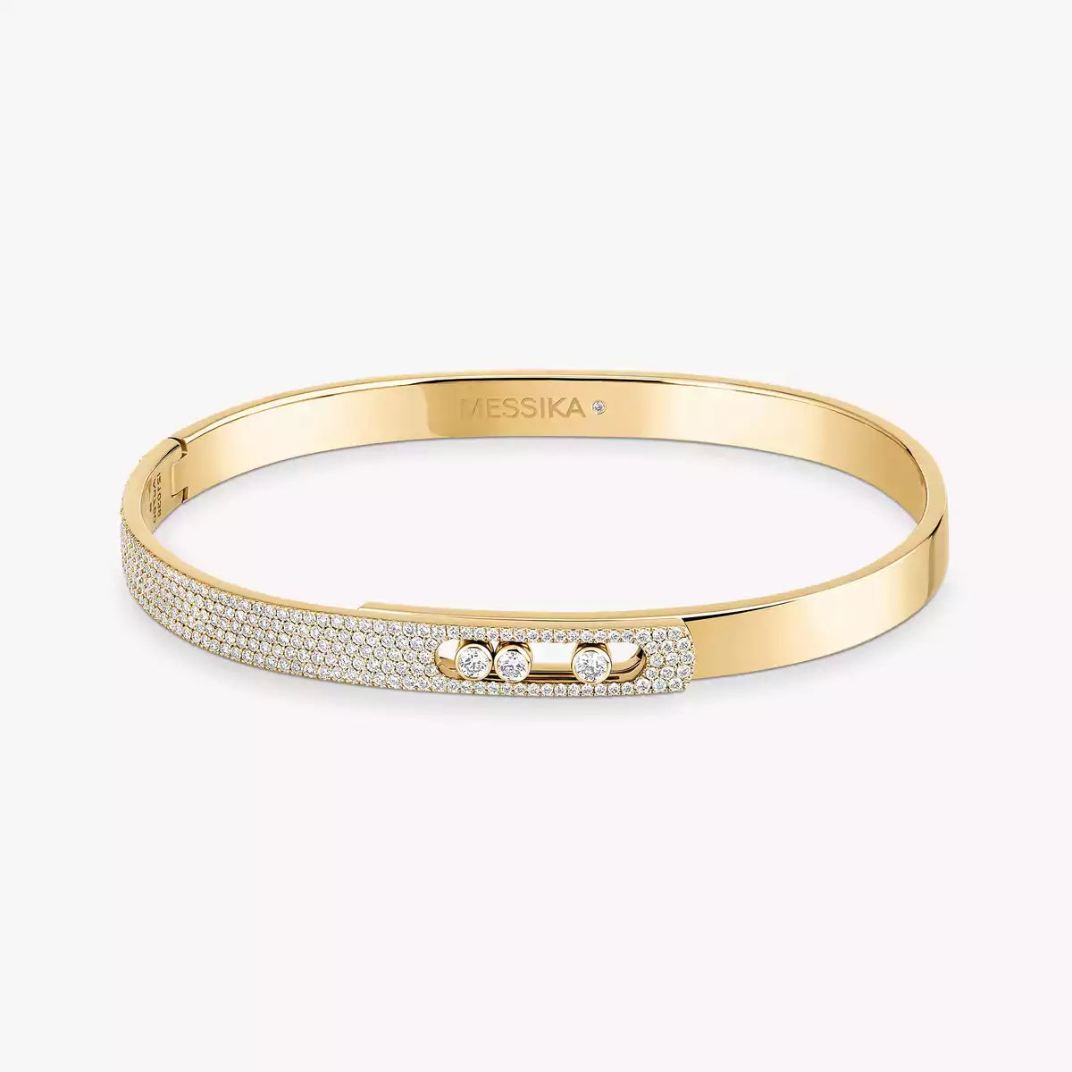[Imperial Jewelrys]Move Noa Rose Gold Pavé Diamond Bangle Bracelet