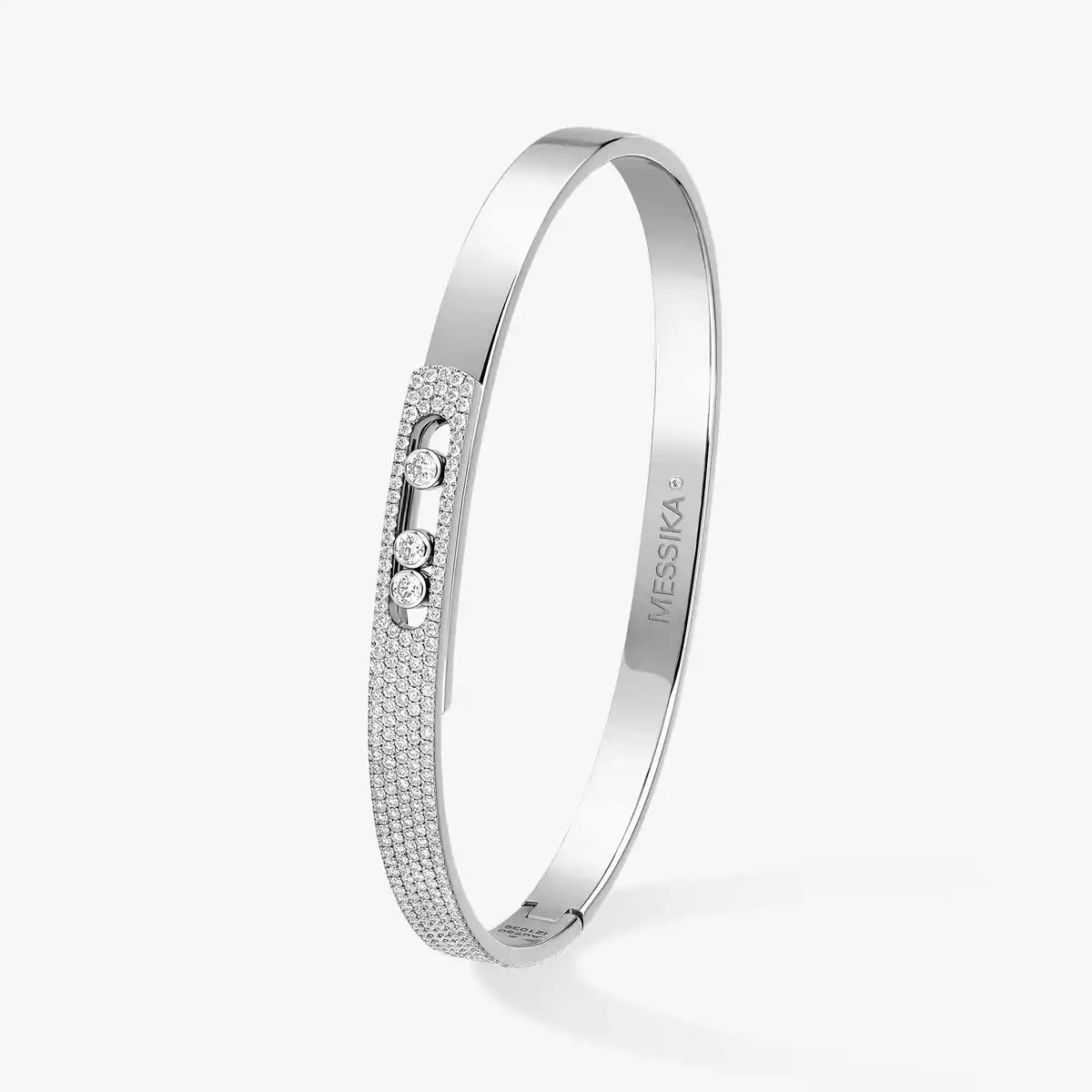 [Imperial Jewelrys]Move Noa Rose Gold Pavé Diamond Bangle Bracelet