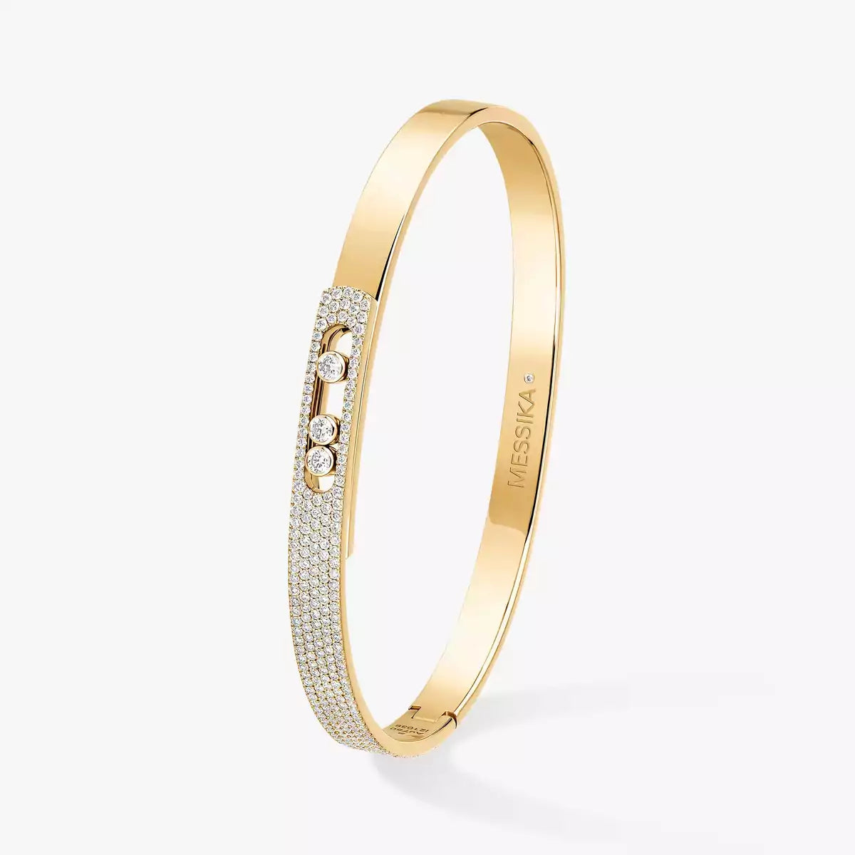 [Imperial Jewelrys]Move Noa Rose Gold Pavé Diamond Bangle Bracelet