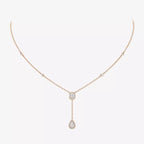 [Imperial Jewelrys]Gold Diamond Tie Necklace