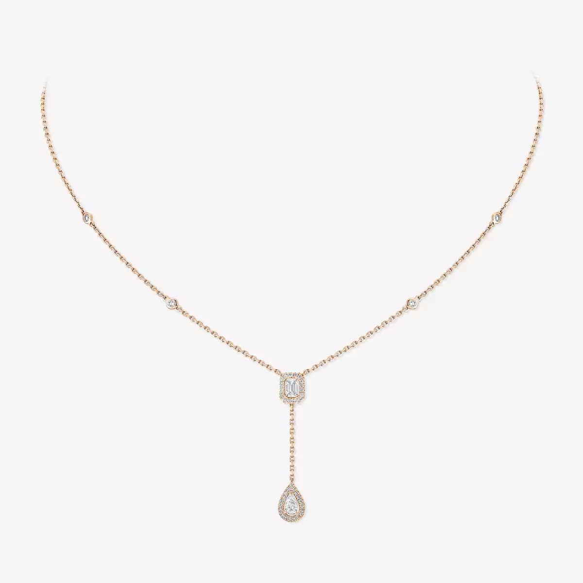 [Imperial Jewelrys]Gold Diamond Tie Necklace