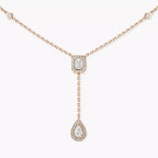 [Imperial Jewelrys]Gold Diamond Tie Necklace