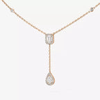 [Imperial Jewelrys]Gold Diamond Tie Necklace