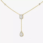 [Imperial Jewelrys]Gold Diamond Tie Necklace