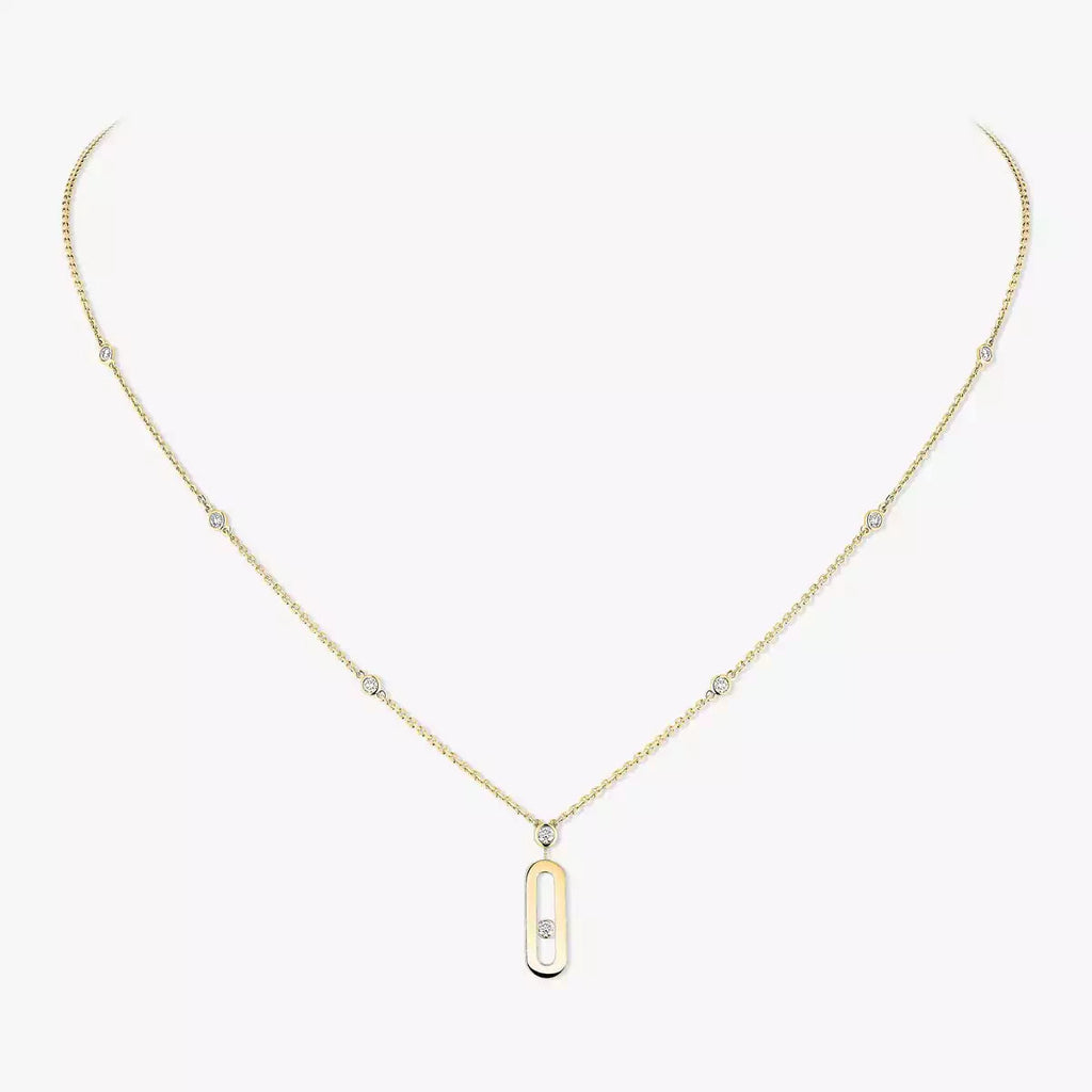 [Imperial Jewelrys] Move Uno Gold Diamond Long Necklace
