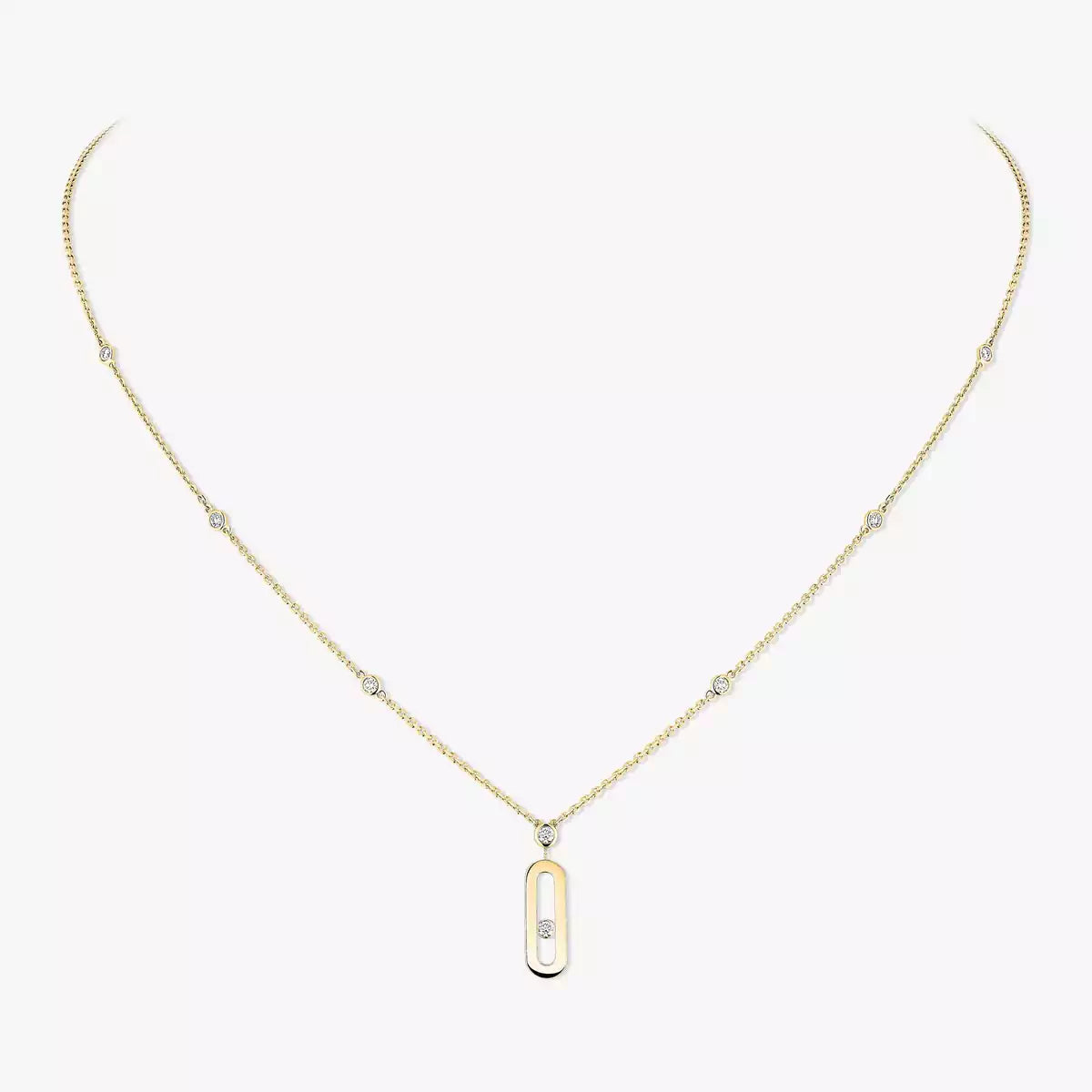 [Imperial Jewelrys] Move Uno Gold Diamond Long Necklace