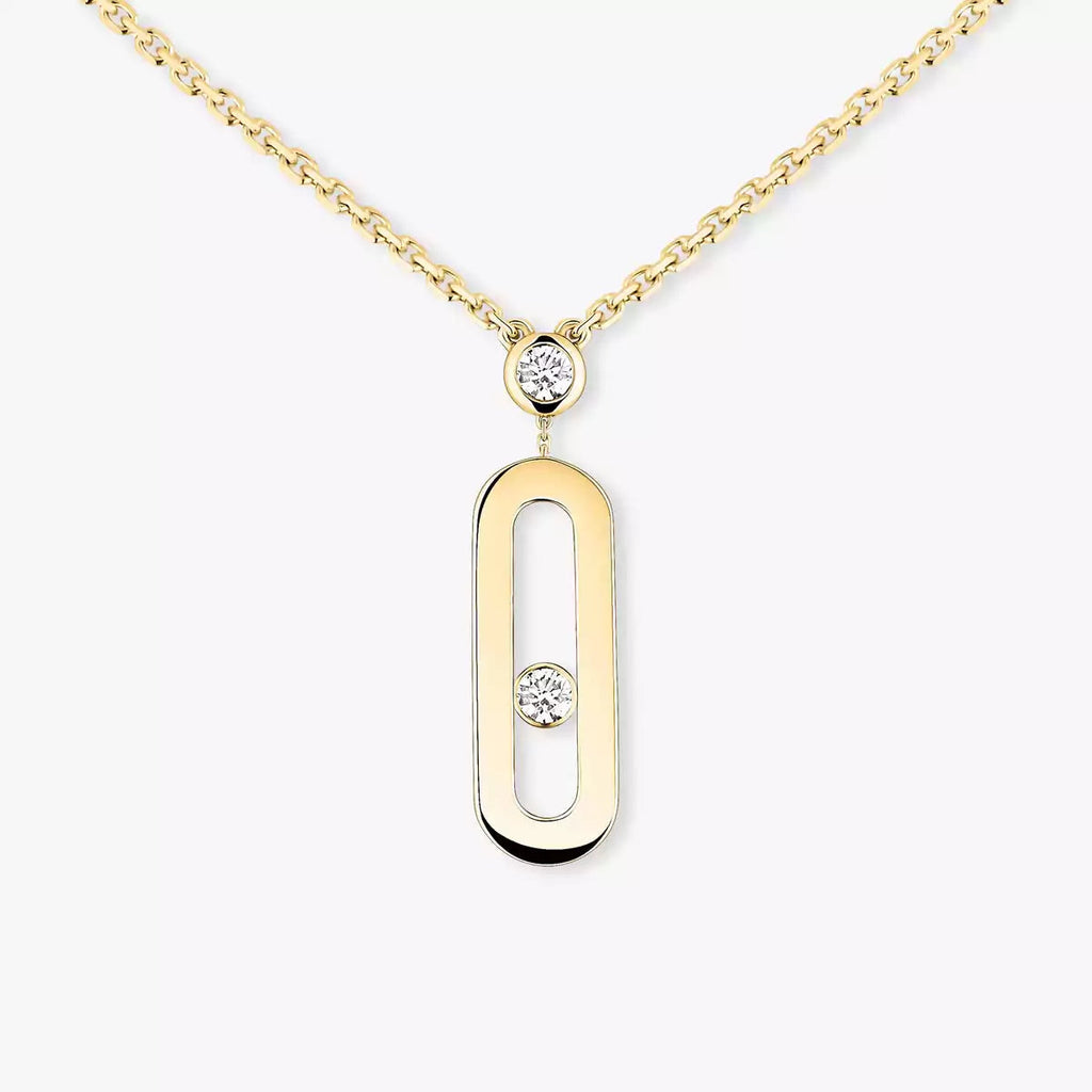 [Imperial Jewelrys] Move Uno Gold Diamond Long Necklace