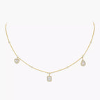 [Imperial Jewelrys]My Twin Diamond Necklace in Silver