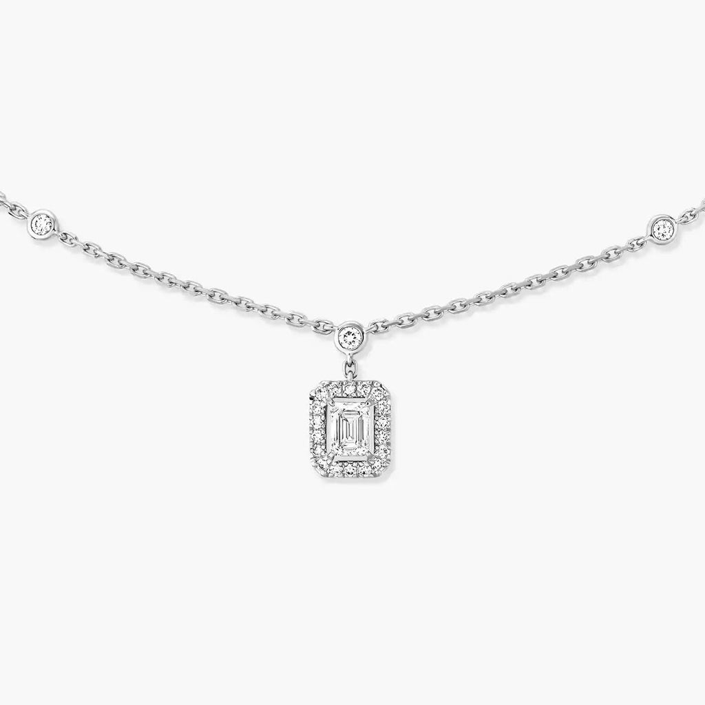 [Imperial Jewelrys]My Twin Diamond Necklace in Silver