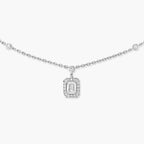 [Imperial Jewelrys]My Twin Diamond Necklace in Silver
