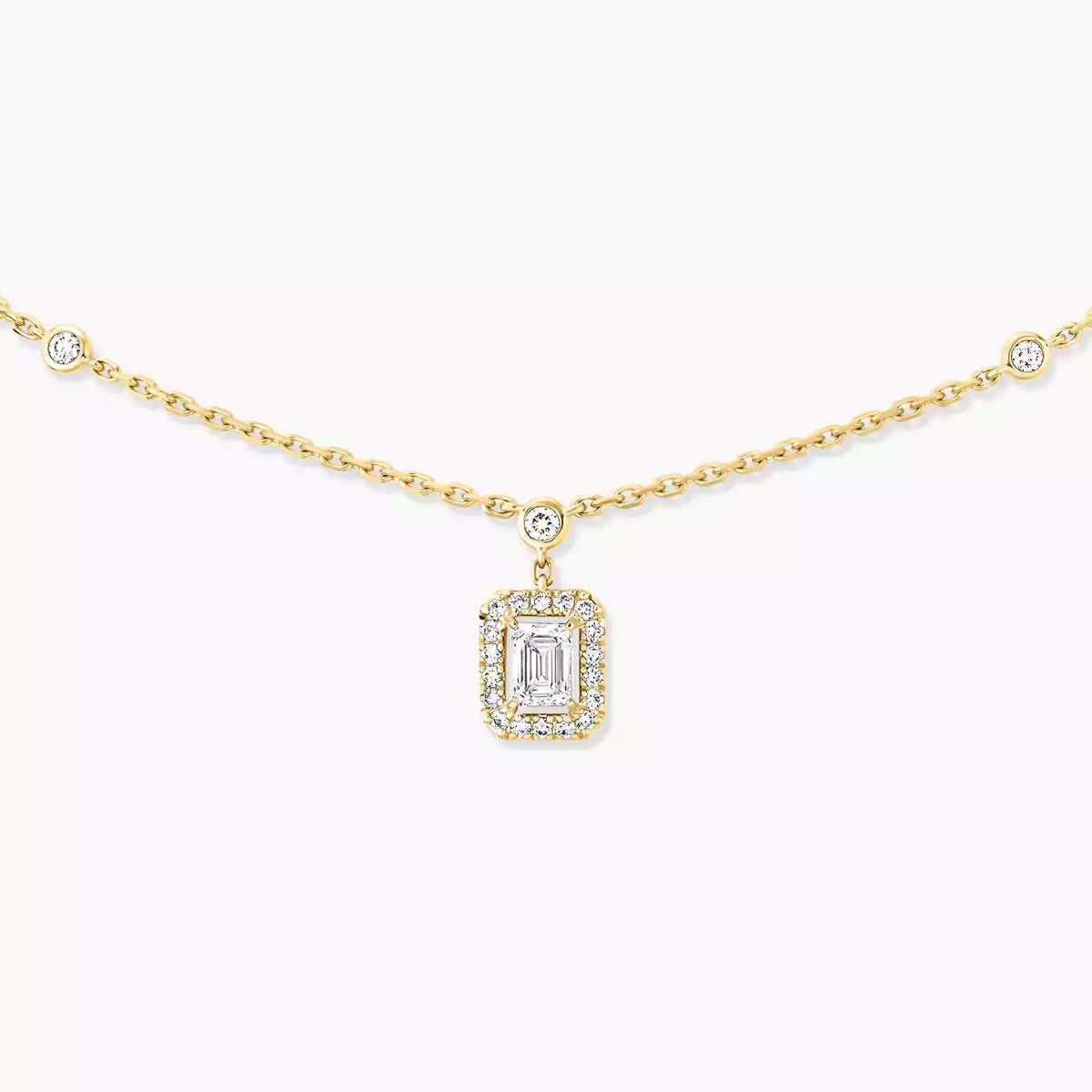[Imperial Jewelrys]My Twin Diamond Necklace in Silver