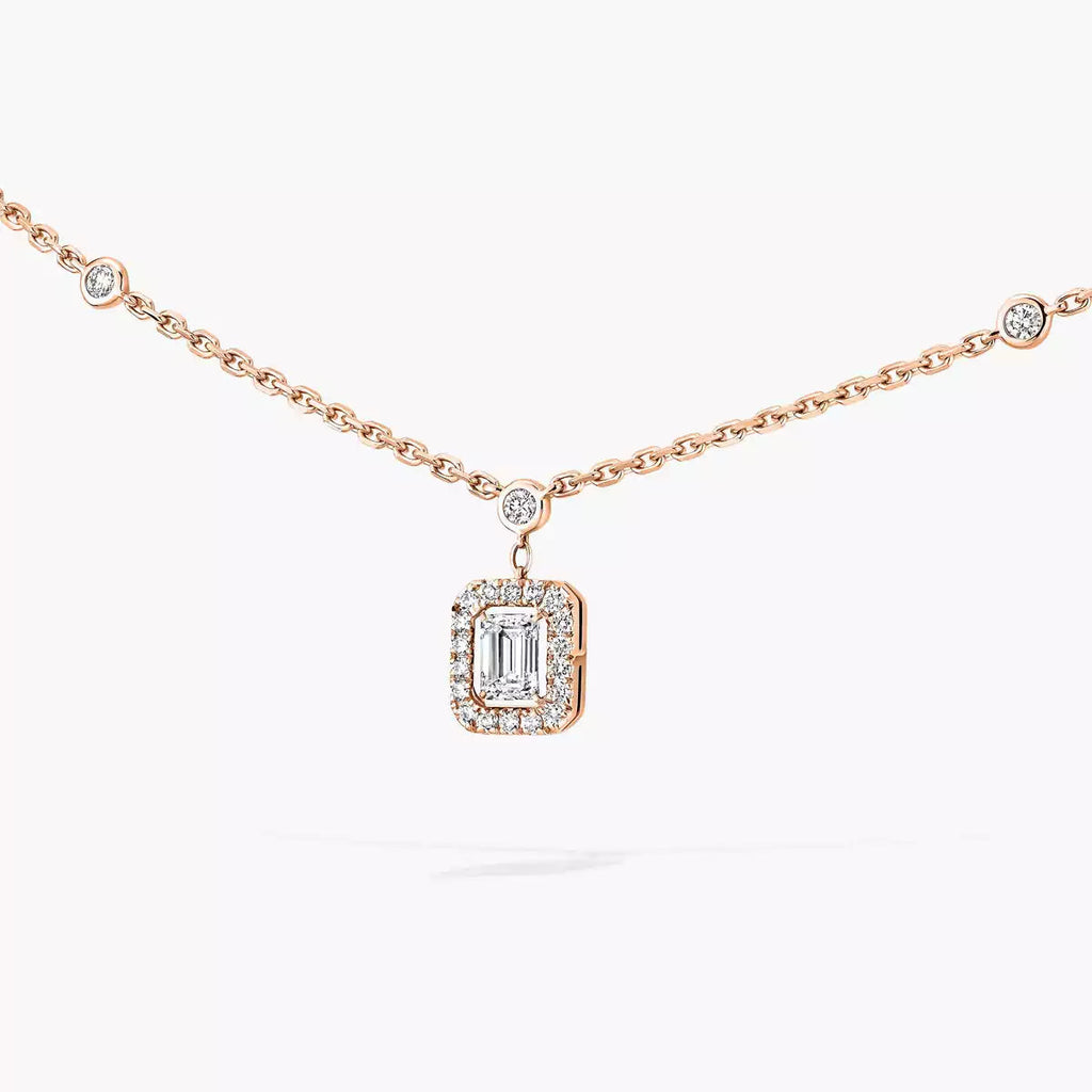 [Imperial Jewelrys]My Twin Diamond Necklace in Silver