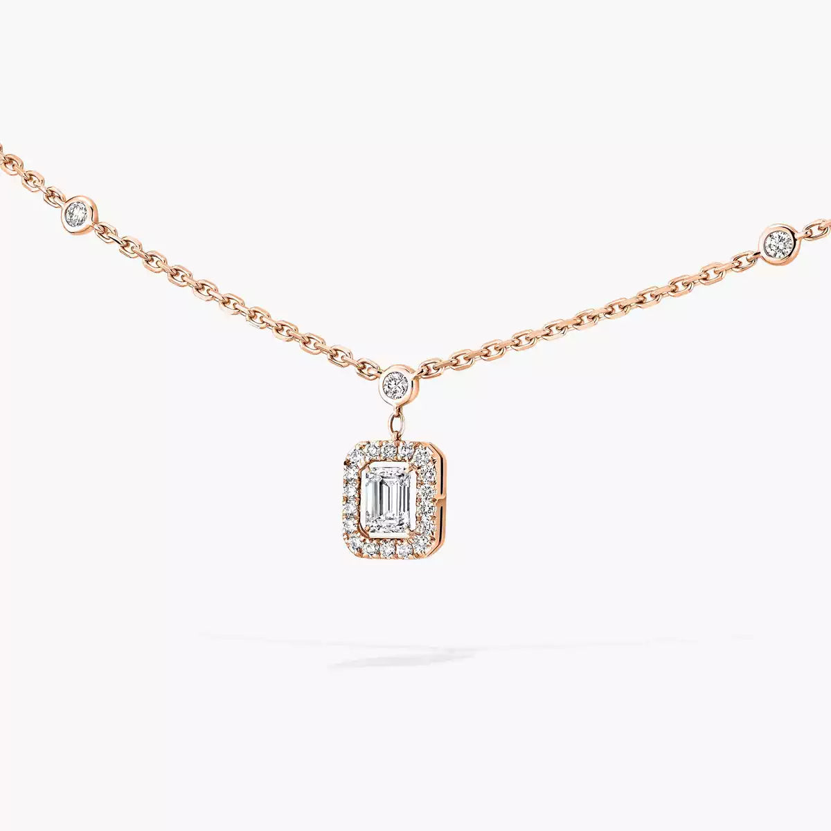 [Imperial Jewelrys]My Twin Diamond Necklace in Silver