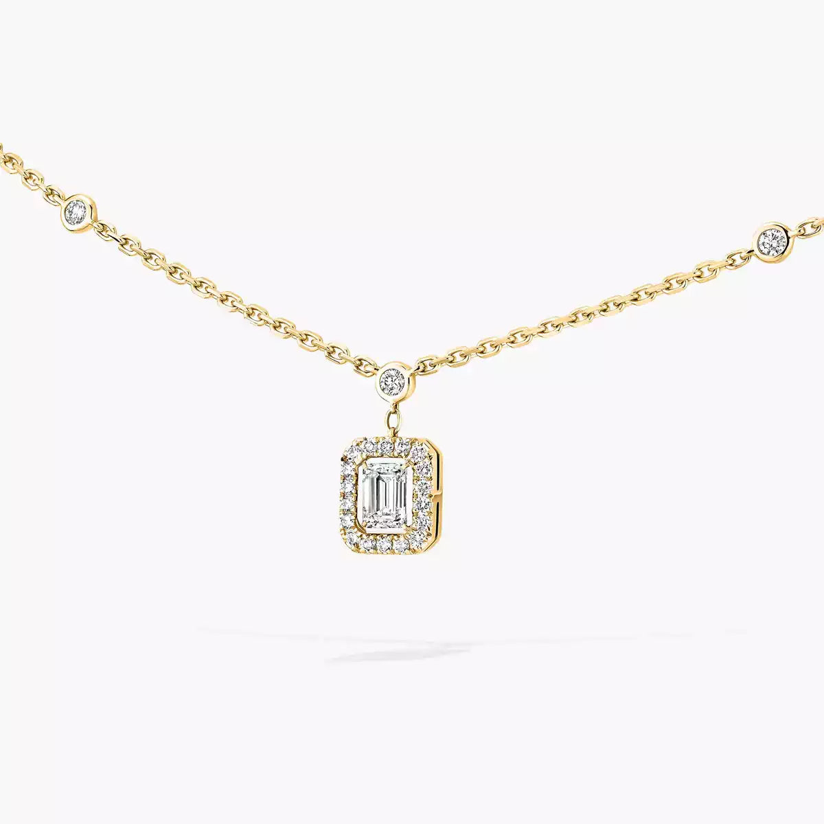 [Imperial Jewelrys]My Twin Diamond Necklace in Silver