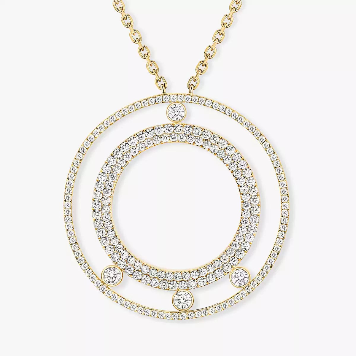 [Imperial Jewelrys]Move Romane Long Pave_-Set Diamond Necklace