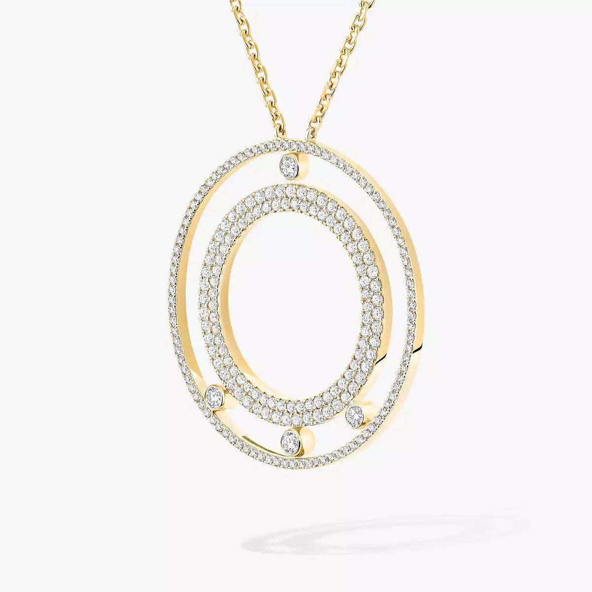 [Imperial Jewelrys]Move Romane Long Pave_-Set Diamond Necklace
