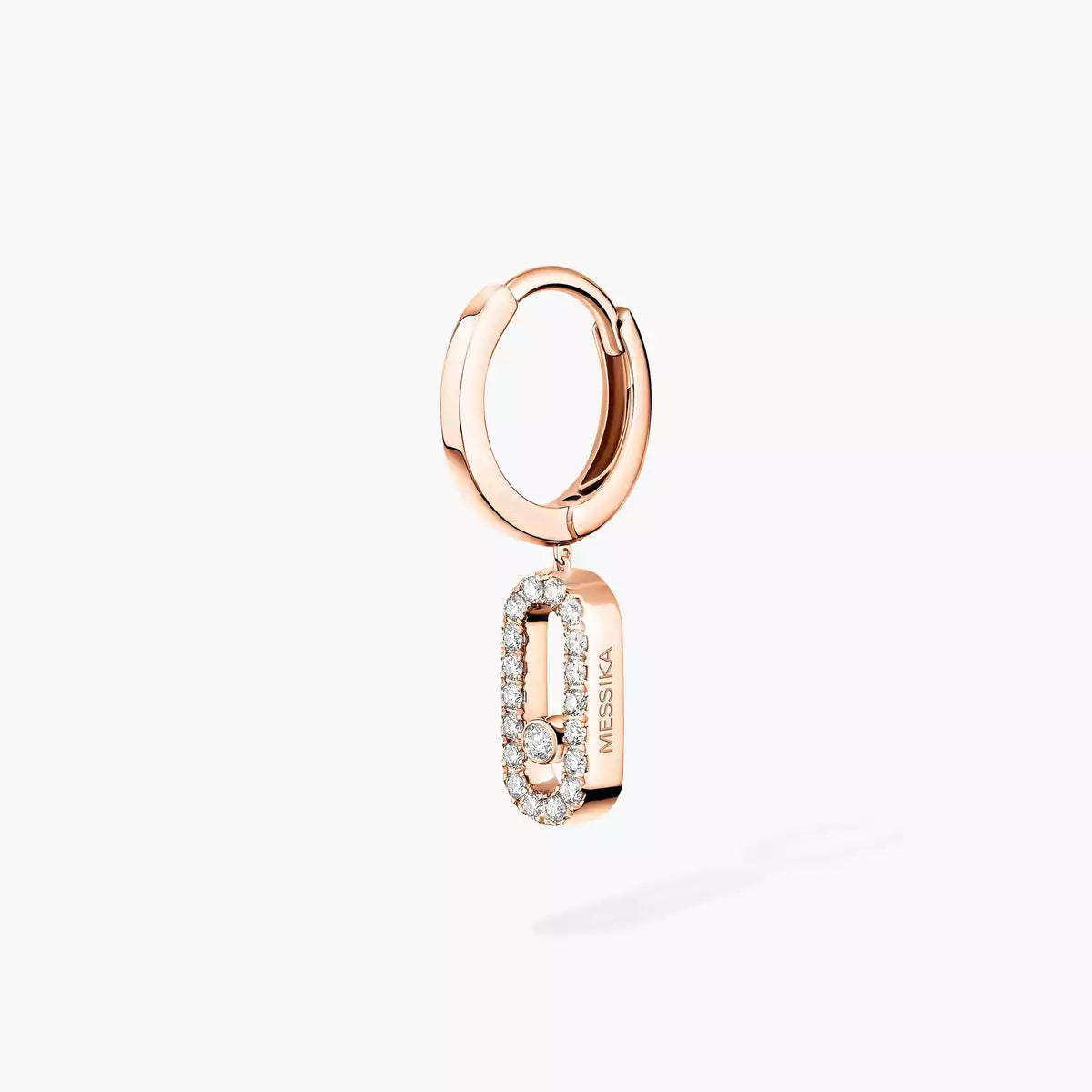 [Imperial Jewelrys]Move Uno Single Diamond Hoop Earring