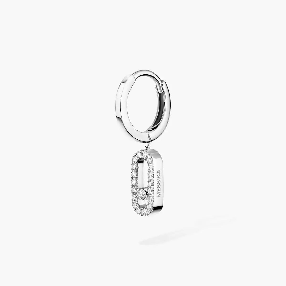 [Imperial Jewelrys]Move Uno Single Diamond Hoop Earring