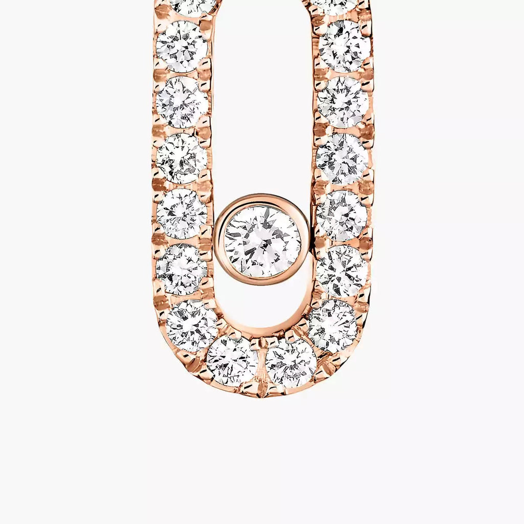 [Imperial Jewelrys]Move Uno Single Diamond Hoop Earring