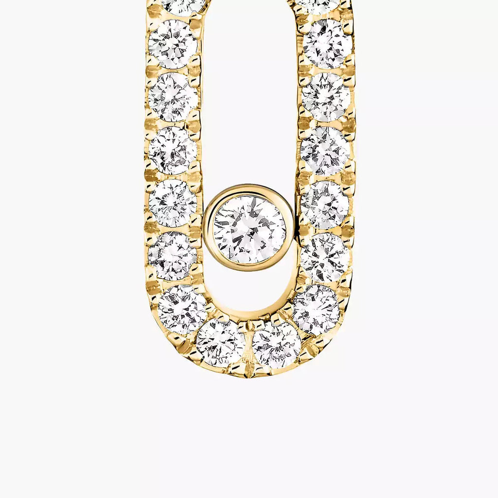 [Imperial Jewelrys]Move Uno Single Diamond Hoop Earring