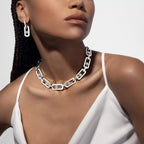 [Imperial Jewelrys]So Move XL Diamond Pendant Earrings