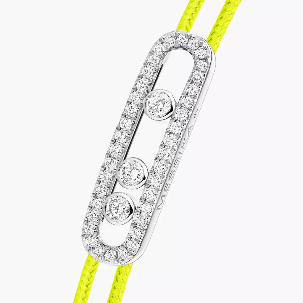 [Imperial Jewelrys]Messika Care(s) pink cord pavé bracelet