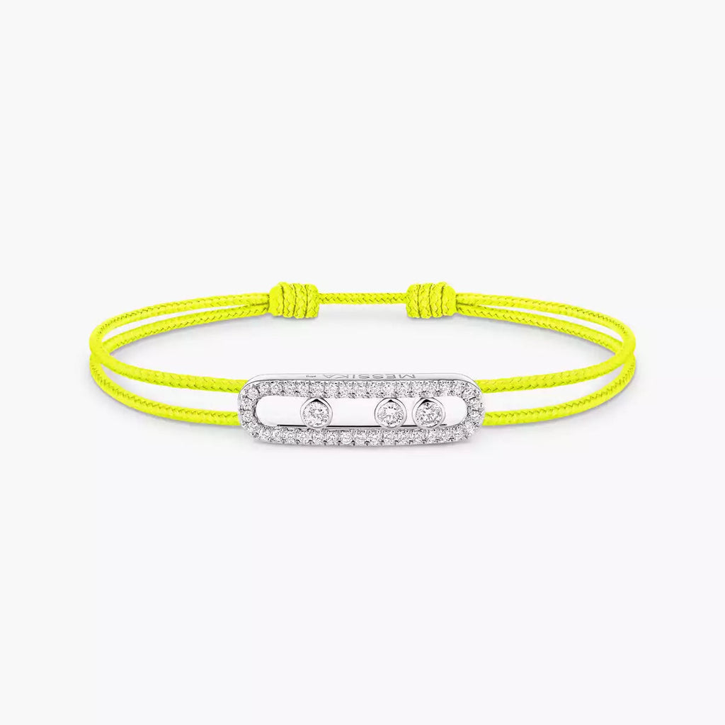 [Imperial Jewelrys]Messika Care(s) pink cord pavé bracelet