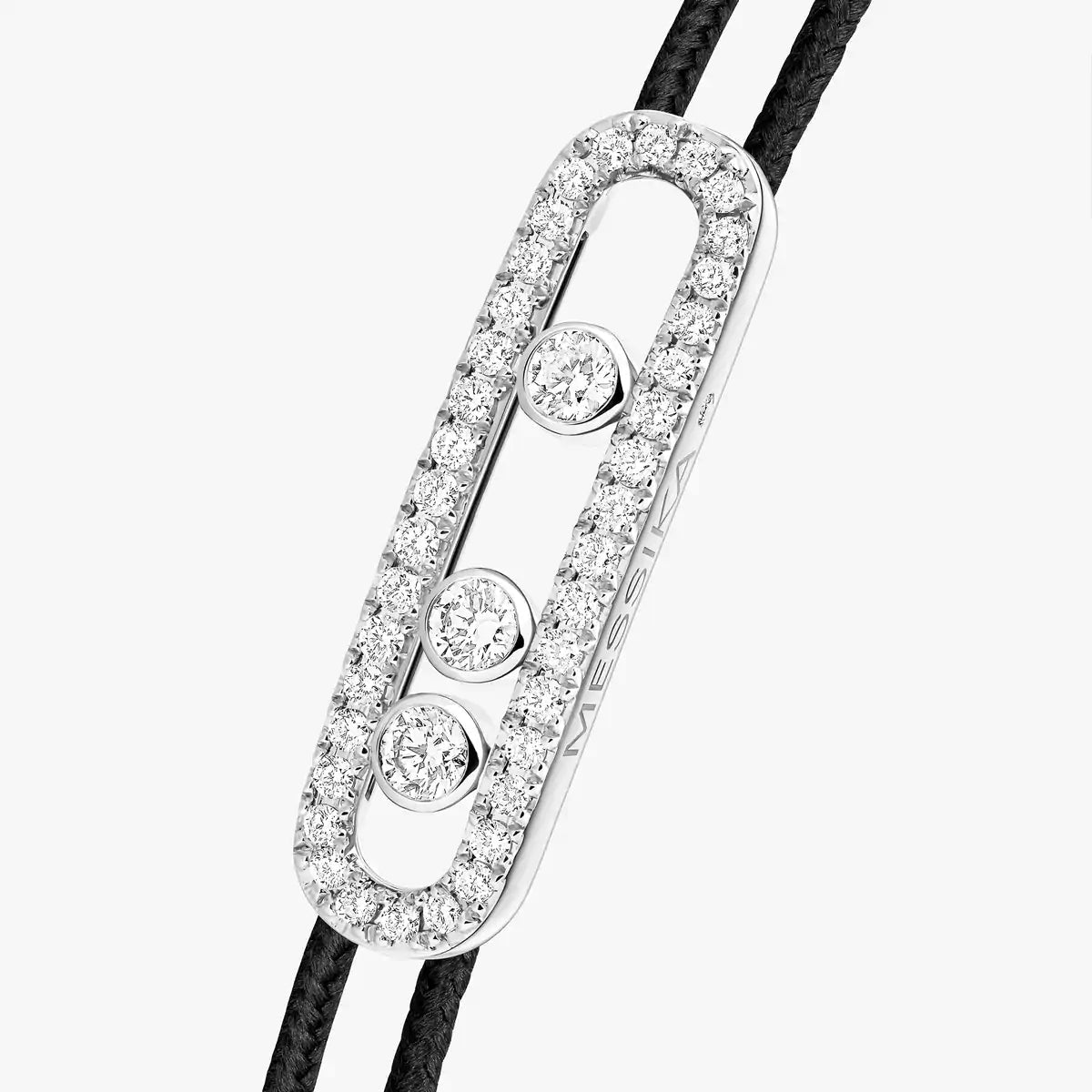 [Imperial Jewelrys]Messika Care(s) pink cord pavé bracelet