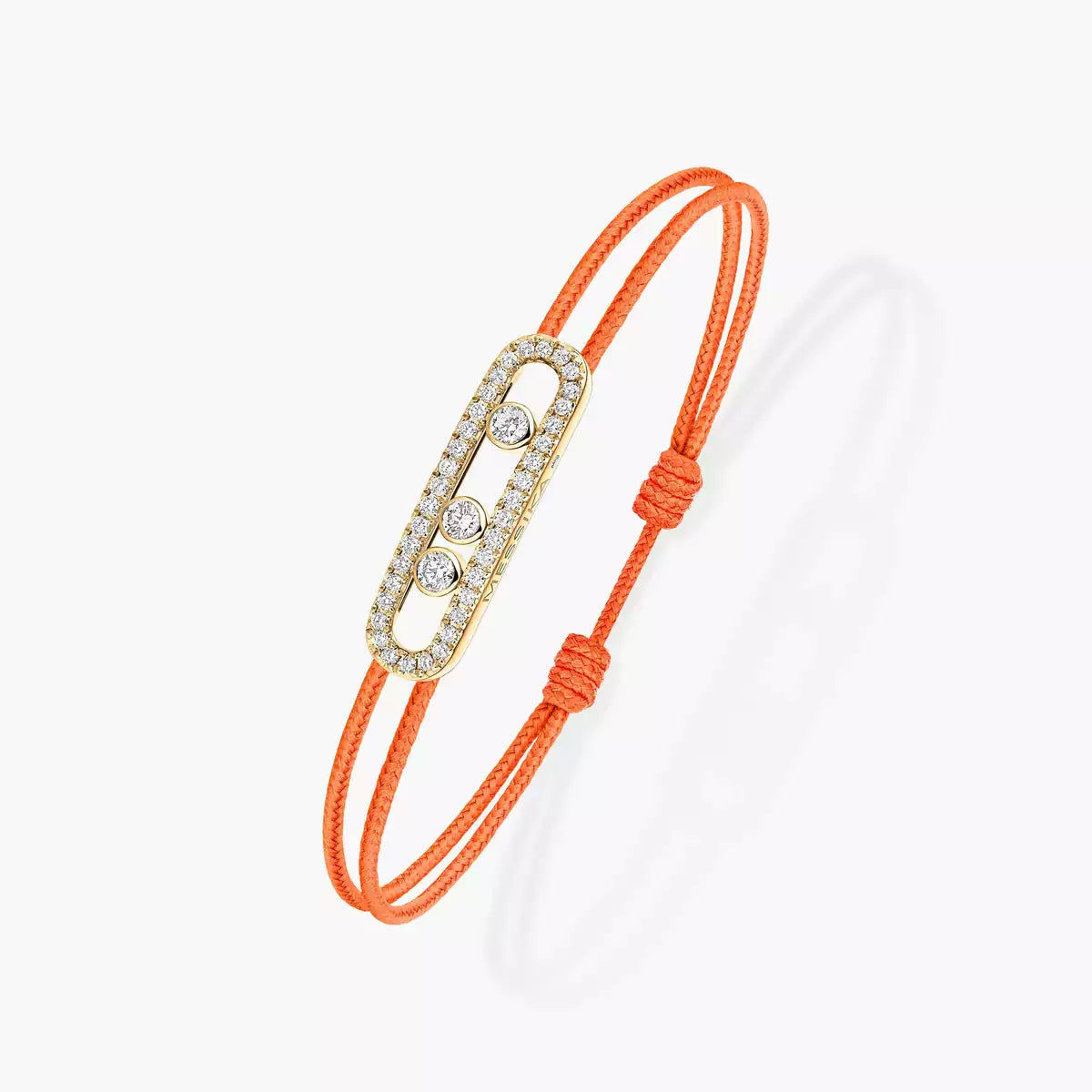 [Imperial Jewelrys]Messika Care(s) pink cord pavé bracelet