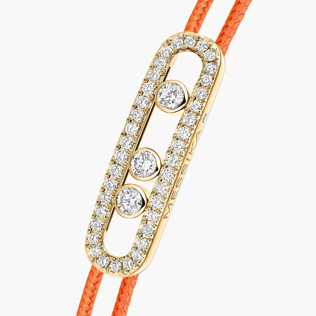[Imperial Jewelrys]Messika Care(s) pink cord pavé bracelet