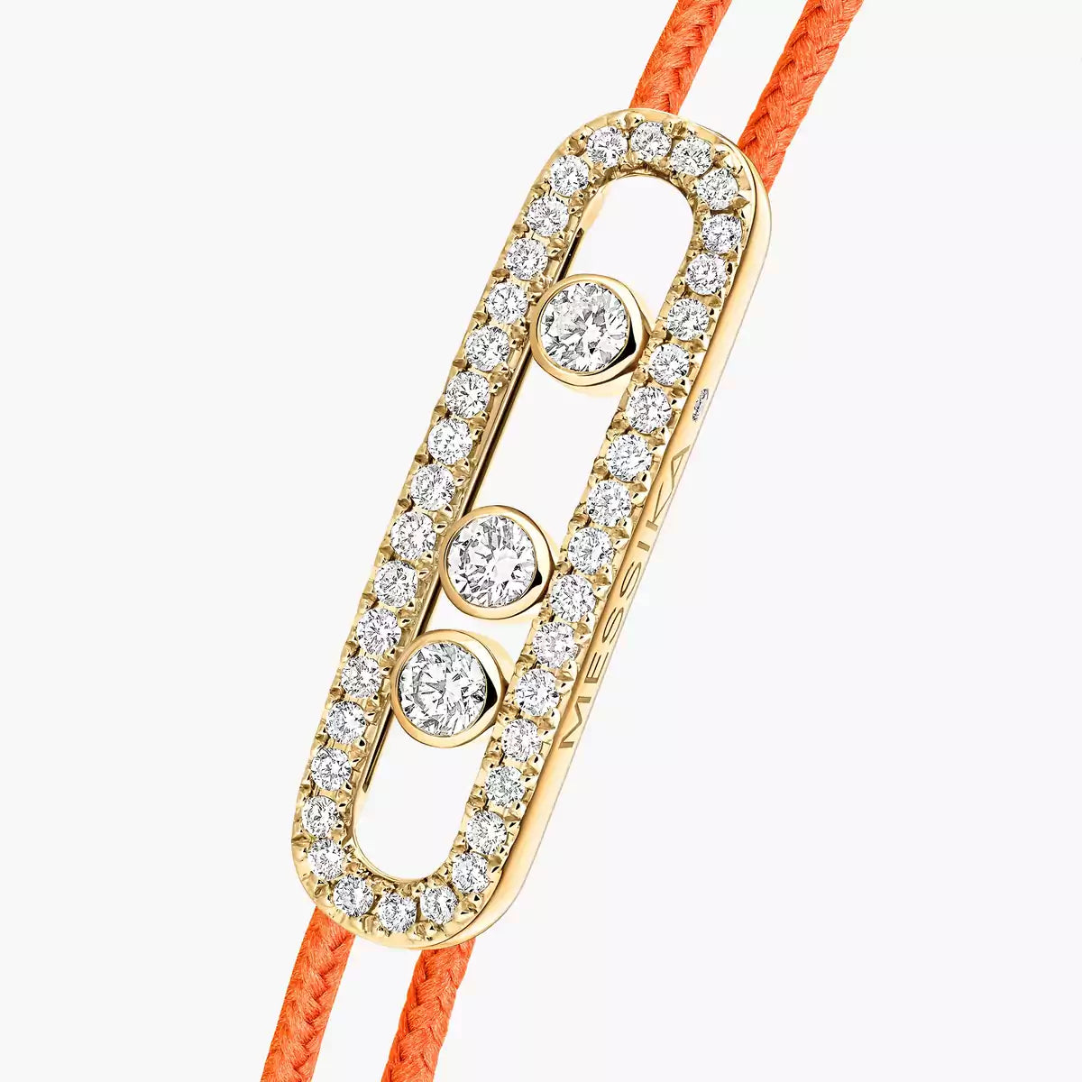 [Imperial Jewelrys]Messika Care(s) pink cord pavé bracelet