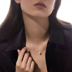 [Imperial Jewelrys]Diamond Necklace 0,20ct Brilliant Shape Joy