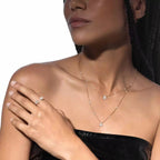 [Imperial Jewelrys]Diamond Necklace My Twin 2 Rows