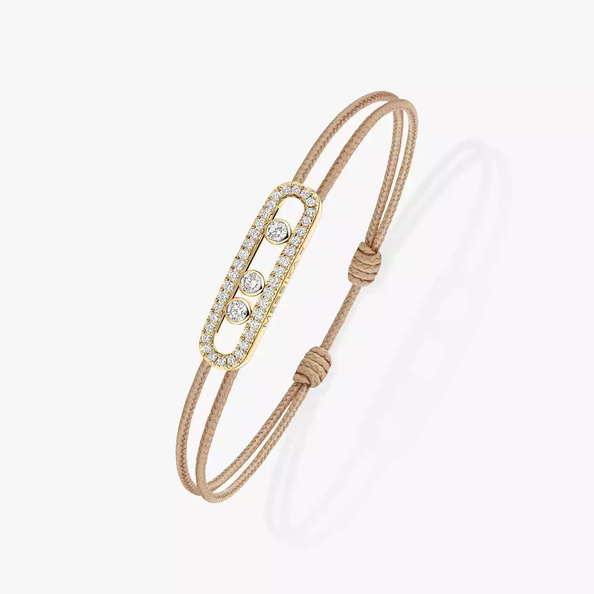 [Imperial Jewelrys]Messika Care(s) pink cord pavé bracelet
