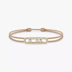 [Imperial Jewelrys]Messika Care(s) pink cord pavé bracelet